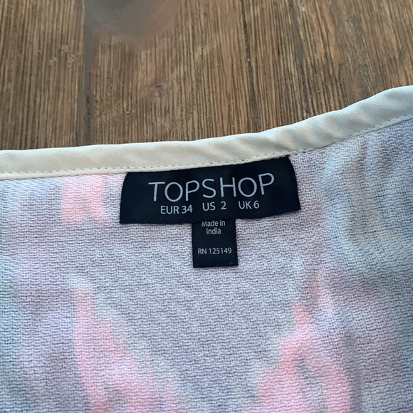 Embroidered Tribal Print Mini Skirt Topshop - Picture 5 of 7